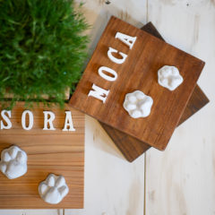 新商品！！犬猫の足形プレート