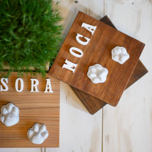 新商品！！犬猫の足形プレート