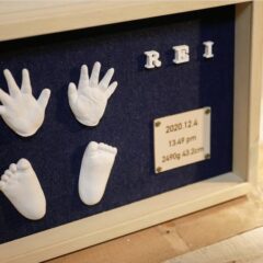 オーダーメイド作品／生後3週間のお子様／手形足形