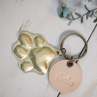 製作事例〜シーズーの肉球キーホルダー