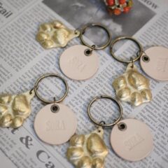 製作事例〜ポメラニアン肉球キーホルダー