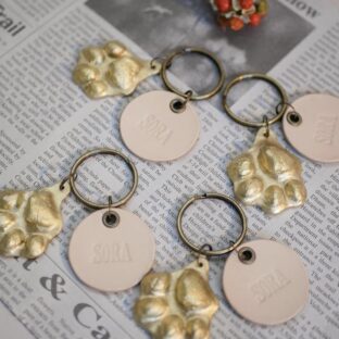 製作事例〜ポメラニアン肉球キーホルダー