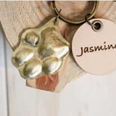 製作事例〜トイプードルの肉球キーホルダー