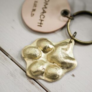 製作事例〜トイプードル肉球キーホルダー