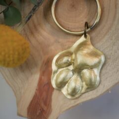 製作事例〜チワワ肉球キーホルダー