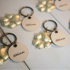 製作事例〜５つに複製！トイプードル肉球キーホルダー