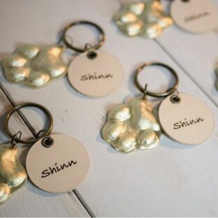 製作事例〜５つに複製！トイプードル肉球キーホルダー