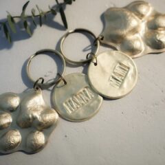 製作事例〜わんちゃん肉球キーホルダー