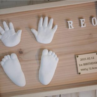 １歳のお子様／立体手形足形アート