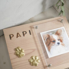 ペット足形アート　『Popolas～ポポラス～』アレンジ仕様