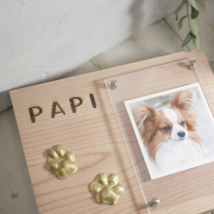 ペット足形アート　『Popolas～ポポラス～』アレンジ仕様