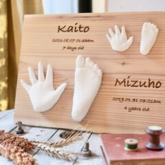 手形足形アート【Margaret~マーガレット~】　兄弟仕様