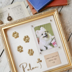 作品紹介【足形アート オーダーメイド仕様】&【肉球キーホルダー】